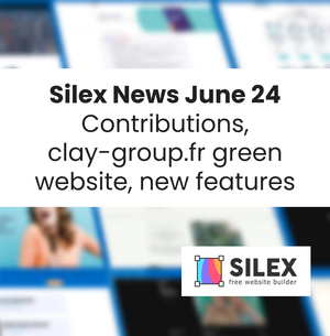 Contributions, clay-group.fr green website, new features | Silex News